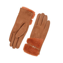 1pair Women's Insulated Snow Mittens Cold Weather Warm Gloves-C