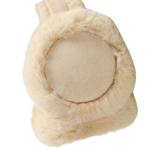 Cache-oreilles simples en peluche pour femmes et enfants-Beige