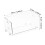 Living And Home 2pcs Stackable Transparent Desktop Storage Boxes Multifunctional Organiser 6