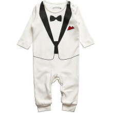 Baby Toddler Boys Kids Gentleman Romper 1st Birthday Bodysuit Outfit