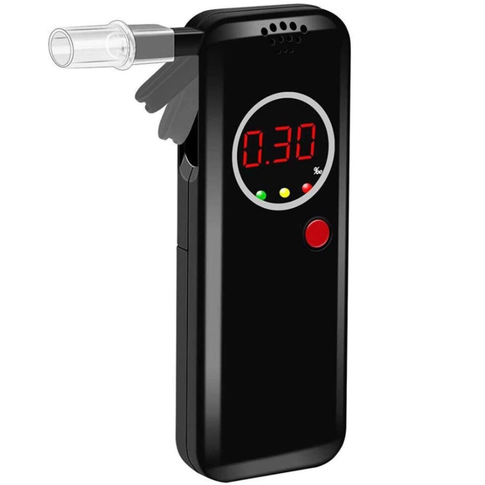 Breathalyzer Alcohol Tester With Lcd Display, Pocket Size Onebutton Operation And Bac Alert 9426802487527