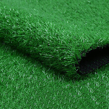 Density Artificial Grass 10mm Pile Height Soft Realistic Water Permeable Turf Balcony Outdoor Emerald Green 2x8m