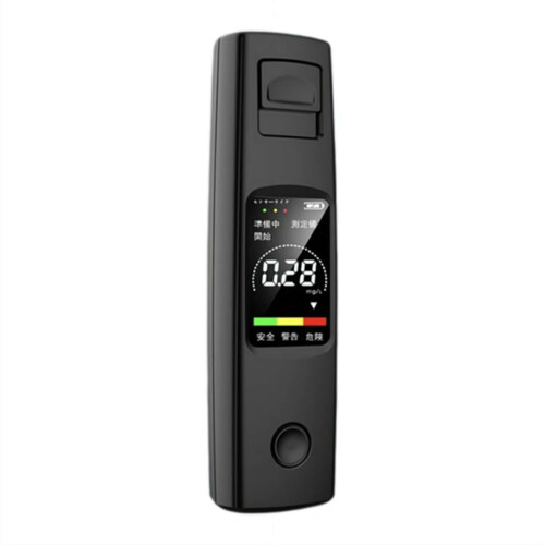 Breathalyzer with  Precision Sensor and LCD Display, NonContact Alcohol Tester Black