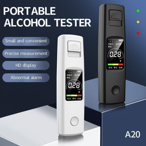 Breathalyzer with  Precision Sensor and LCD Display, NonContact Alcohol Tester Black 1