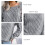 Damen Kabelstrickpullover mit Langarm, Rundhalsausschnitt, lockere Passform, grau, Größe S 3