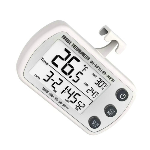Digital Refrigerator Thermometer with Large EasyRead Display for Accurate Fridge Temperature Gauge