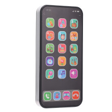 Kinder-Touchscreen-Musikspielzeugtelefon, Mehrere Modi, Schwarz