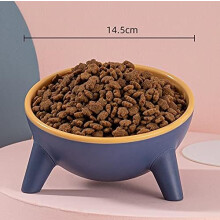 Miljövänlig slow feeder-skål i harts för katt, lutande design för bekväm utfodring, slagtålig giftfri slow feeder för kattungars hälsosamma
