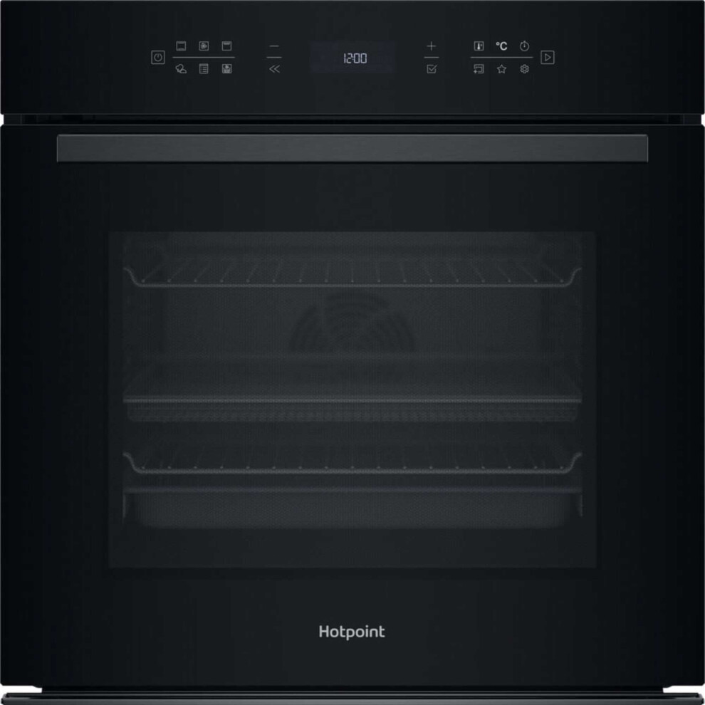 Hotpoint Black Hoi68pt1sbuk 73L Built-In Electric Oven - Image 5