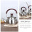1.5L Outdoor Tea Kettle Convenient Whistling Kettle 5