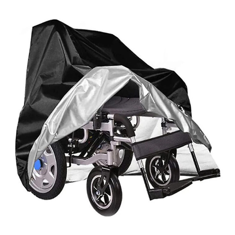 Weatherproof Guardian, Windproof Design Wheelchair Cover, Sun Uv Protection 420D Oxford Cloth, Adjustable Pull Rope For All Seasons, Easy Installation