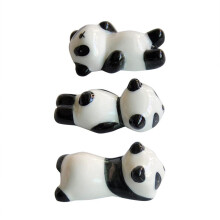 Ceramic Ware Chopstick Holders with Panda Design, Multifunctional Tableware Stand for Utensils, Cute Panda Chopsticks Rest for Dining Room Decoration,