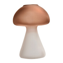 Vintage Style Lighting Mushroom Table Lamp with Eco-Friendly Glass Shade, Charming Decor Piece for Bedroom or Living Room