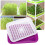 Double Layer Germination Trays Ventilated Concave Structure With Aquifer Base High Quality PP Sprouting Mats For Wheatgrass Microgreens Easy Cleaning 3