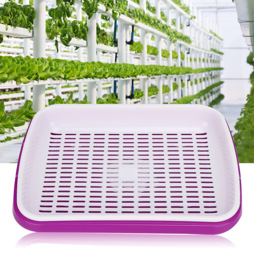 Double Layer Germination Trays Ventilated Concave Structure With Aquifer Base High Quality PP Sprouting Mats For Wheatgrass Microgreens Easy Cleaning 1