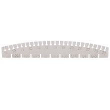 Misuratore della taratura delle corde in metallo per pianoforte, chitarra e ukulele con scala chiara, lunghezza 60 cm