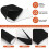 Manga de Pesca de Neoprene, Manga Organizadora de Cabos/Fios de Motor de Pesca - Preto/Branco (1 Pacote), 60 Polegadas 3