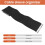 Manga de Pesca de Neoprene, Manga Organizadora de Cabos/Fios de Motor de Pesca - Preto/Branco (1 Pacote), 60 Polegadas 6