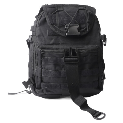 Tactical Backpack with Hydration Compatible Interior, Molle System Tactical Pack with Super Breathability, Large Capacity Waterproof Polyester Bag