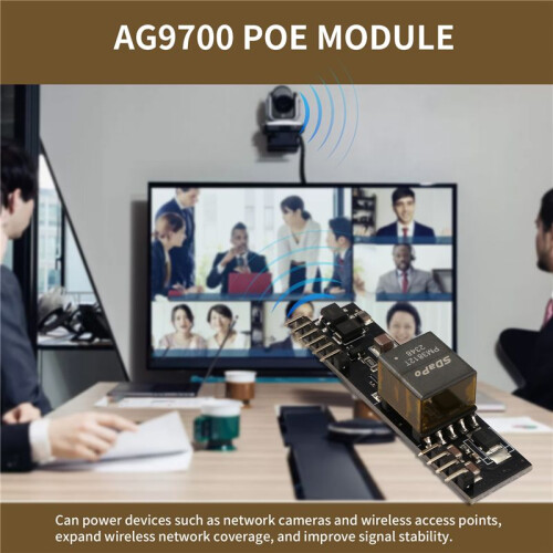 SDAPO DP9700 VersãO Sem Capacitor Acoplamento com MóDulo POE AG9700 12V 1A 2