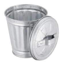 de Basura con Tapa, Papelera, Cubos Pequeños de Metal con Tapa, Maceta, Portalápices, Papeleras, Cestos de Basura.
