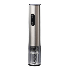 Electric Stainless Steel Wine Opener with LED Light and Tin Cutter for Effortless Opening