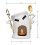 Ceramic Fondue Set for Chocolate, Cheese & Candy: Complete Gift Set With1 Fork & 1 Scoop 7