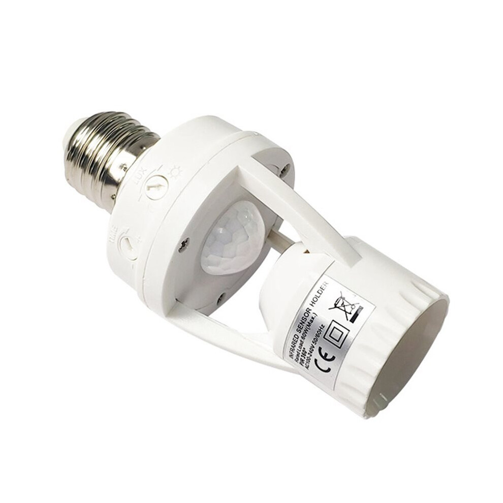 Motion Sensor Bulb Holder Pir Induction Adapter Lamp Base Converter Automatic Led For Home Corridor Light 4713064530548