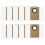 10xDust Bags for Uninell UR3 Robot Vacuum Cleaner Accessories,Large Capacity Dust Bag,Automatic Emptying Replacement 1