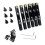 6pcs Single Headless Guitar Bridge Headless for 6-String Electric Guitar Single Fixed Brass Fan Bridges 3