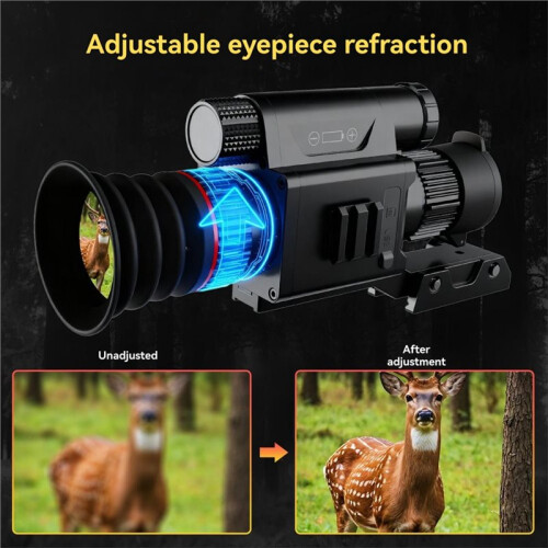 Digital Night Vision Scope 50mm  Lens Vision Goggles 5-20X Monocular with Camera for Night Hunting Camping 1