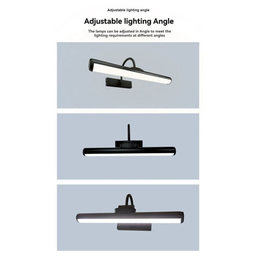 380mm 2W LED Mirror Light Mirror Cabinet Bedroom Wall Art Light Bedside Vanity Wall Lamp Bathroom Light Dimmable 1