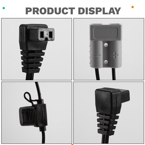 16AWG 50A Wire with Plug for Anderso Plug Power  Set 2 Pin Plug Refrigerator Charging Cable Lead Extension Cord 1