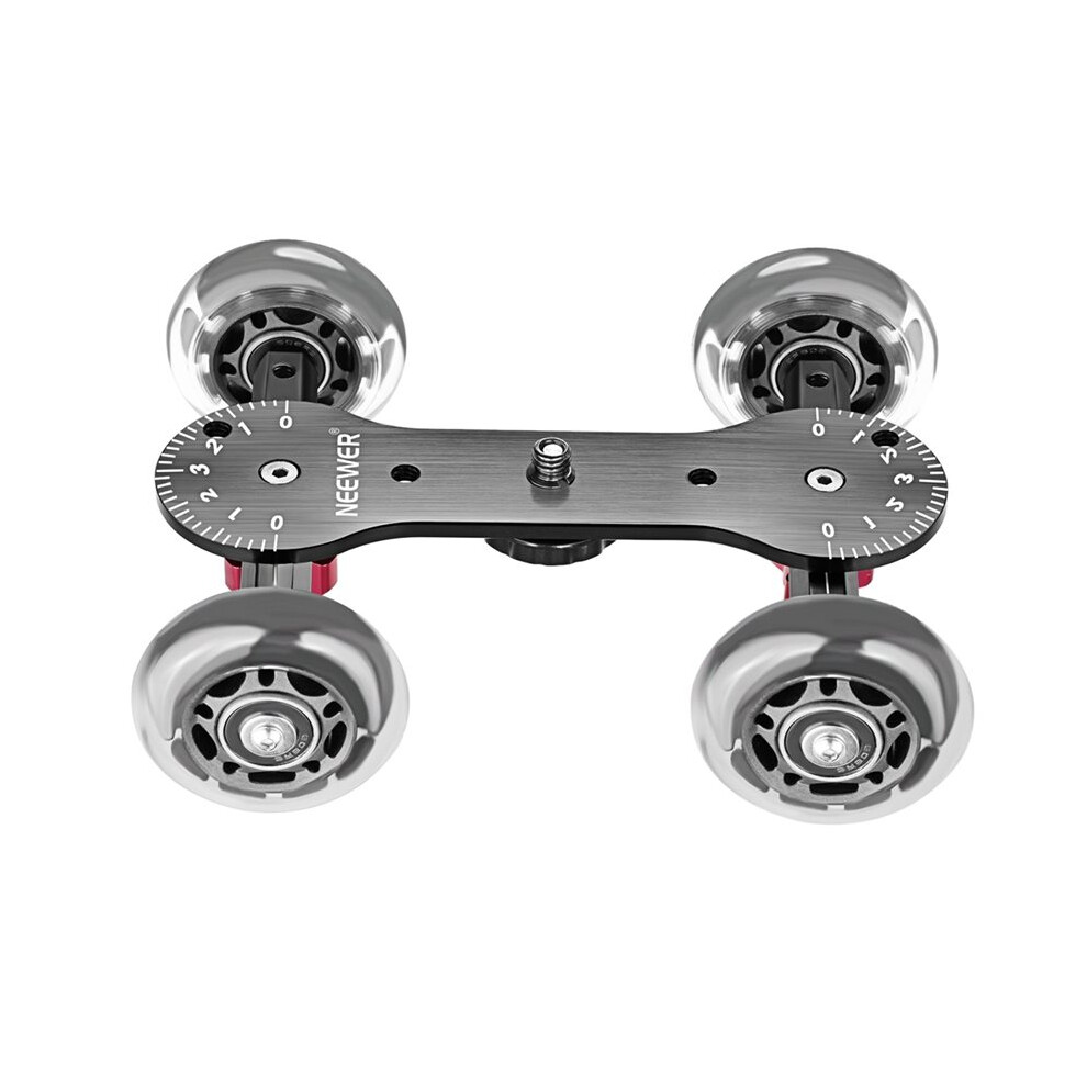 Neewer Skater Dolly For Dslr Video Cameras With 10Kg Load Capacity, Video Camcorder Dslr Table Dolly Slider With Rubber Wheels 6032468755073