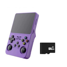R36S Handheld Game Console 3.5Inch IPS Screen 64GB Video Game Console Dual 3D Joystick 3200mah Battery