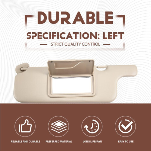 Car Sun Visor for   2001-2007 Makeup Mirror Sun Shielding 74320-02730-A0 74320-02730 Left 1