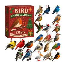 Bird Advent Calendar 2025 Countdown Calendar 2d Includes 24 Gifts Christmas Gift Blind Boxes Countdown Calenda Decor