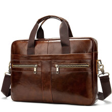 Men's Bag Leather Laptop Briefcase, Professional Leather Bag For Men, Business Portfolio For Documents