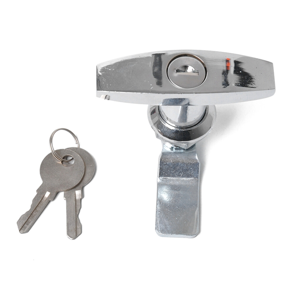 Turn T-Handle Lock With Keys For Trailer Caravan Toolbox Distribution Box Truck Rv 4711242728497