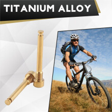M4 Titanium Bolts for Bicycle Disc Brake Pad Threaded Pin Inserts Screw for XT R XT Hydraulic Disk Caliper-Golden