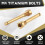 M4 Titanium Bolts for Bicycle Disc Brake Pad Threaded Pin Inserts Screw for XT R XT Hydraulic Disk Caliper-Golden 2