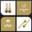 M4 Titanium Bolts for Bicycle Disc Brake Pad Threaded Pin Inserts Screw for XT R XT Hydraulic Disk Caliper-Golden 6