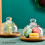 Multifunctional  Dessert Serving Stand Acacia Cake Dish with Dome Lid Platter Cake Plate for Home Hotels 4