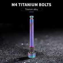 Pernos de Titanio M4 para Pastillas de Freno de Disco de Bicicleta Tornillo de InsercióN de Pasador Roscado para Pinza de Disco HidráUlico XT R