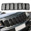 Bil Svart Frontgaller Inserts Trim Mesh Kit för  Grand Cherokee 2014-2016 5