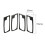4Pcs Car Carbon Fiber Interior Door Handle Frame Trim Replace for - X5 E70(2008-2013) X6 E71(2009-2014) 7