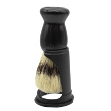 Spazzola da Barba nel Legno di Setola di Cinghiale Morbida Strumento da Barba per Parrucchiere Kit per Pettine per Baffi da Uomo Set di Supporto per