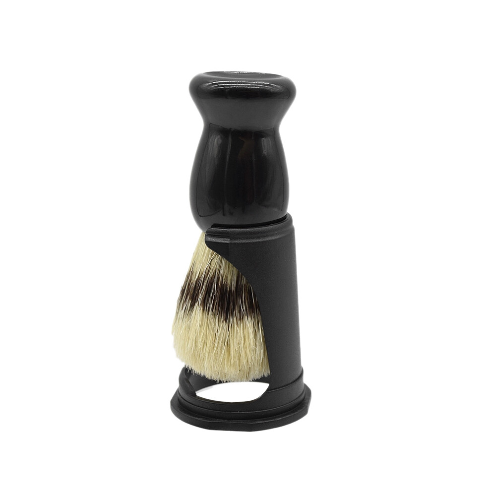 Soft Boar Bristle Wood Beard Brush Hairdresser Shaving Tool Men Mustache Comb Kit Shaving Stand Holder Set