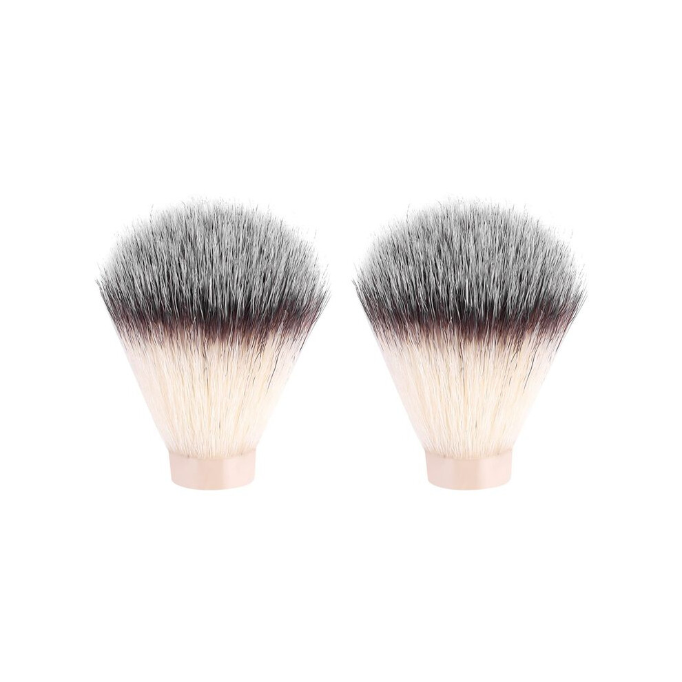 2 Pcs Badger Hair Nylon Shaving Brush Knot for Men Salon Hair Removal Cutting Dust Men Facial Beard Cleaning Appliance