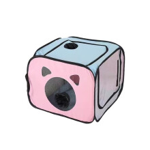 Caja de Secado para Mascotas, Jaula para Gatos, Baño para Mascotas, Aseo para Perros, Plegable, Transpirable y Resistente A Mordeduras.